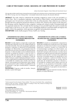 care at the family clinic: meaning of care provided by