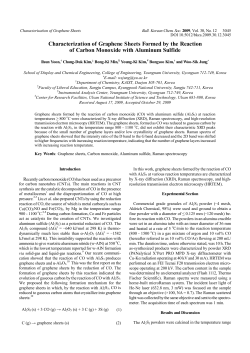 Characterization of Graphene Sheets Formed by the Reaction of