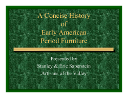 A Concise History of Early American Period Furniture