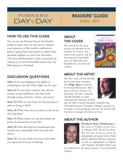 The April 2017 Readers` Guide