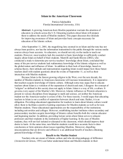 Islam in the American Classroom