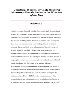 Unnatural Women, Invisible Mothers: Monstrous Female Bodies in