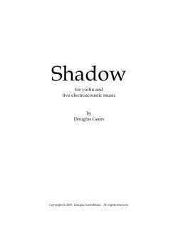 for violin and live electroacoustic music by Douglas Geers
