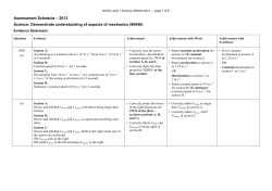 NCEA Level 1 Science (90940) 2013