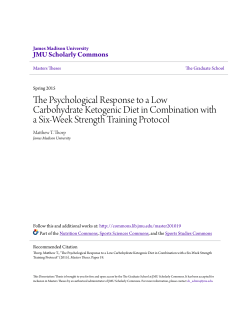 The Psychological Response to a Low Carbohydrate Ketogenic Diet