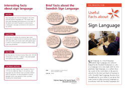 Sign Language - SPSM Webbshop