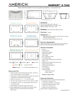 Specification Sheet - Ruehlen Supply Company