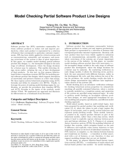 Model Checking Partial Software Product Line Designs