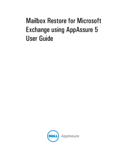 Mailbox Restore for Microsoft Exchange using