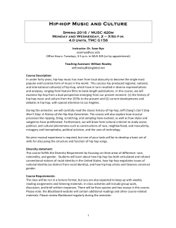 Hip-hop Music and Culture