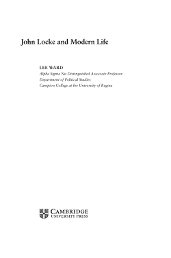 John Locke and Modern Life