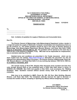 No D-15028/2/2016-17/GS (P)/Misc. GOVERNMENT OF INDIA
