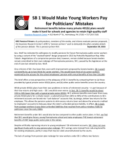 SB 1 Would Make Young Workers Pay for Politicians` Mistakes