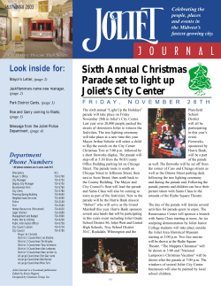journal - City of Joliet
