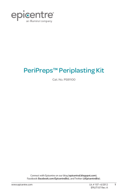 Protocol for PeriPreps&trade; Periplasting Kit