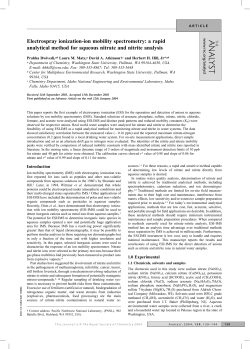 a rapid analytical method for aqueous nitrate and nitrite analysis