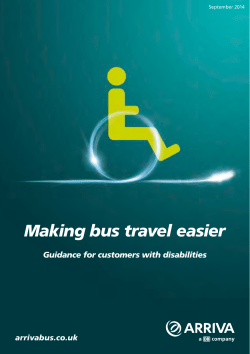 Guidance for customers with disabilities