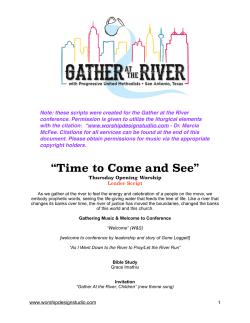 Gather at the River Worship Scripts