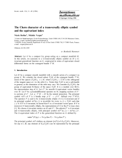 The Chern character of a transversally elliptic symbol and - IMJ-PRG