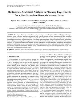 Strontium bromide laser, laser power, factor analysis, principle