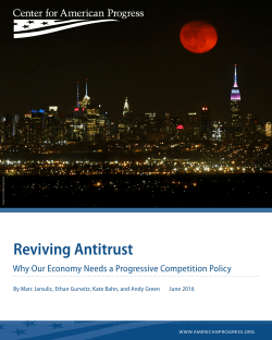 Reviving Antitrust - Center for American Progress