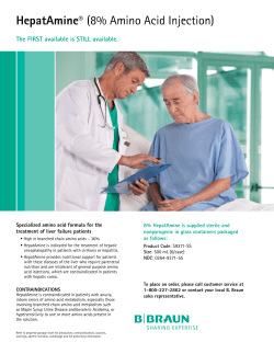 HepatAmine&reg; (8% Amino Acid Injection)
