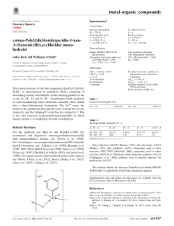 catena-Poly [[[dichlorido (pyridin-1-ium-3-yl) arsenic (III)]-&mu;