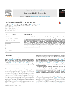 The heterogeneous effects of HIV testing