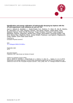 Identification and energy calibration of hadronically decaying tau