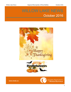 October 2016 - Regional Municipality of Wood Buffalo