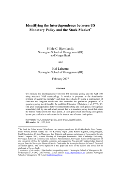 Do asset prices matter for monetary policy