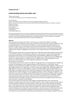 Understanding inland acid sulfate soils
