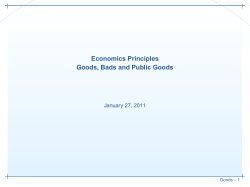 Good, Bads, and Public Goods