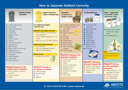 How to Separate Rubbish Correctly