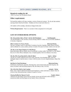 Required reading for all - The Episcopal School of Dallas