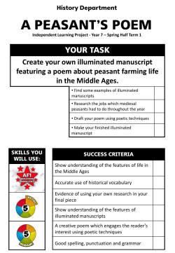 A PEASANT`S POEM