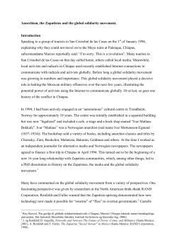 the Zapatistas a Case Study