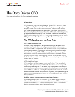 The Data-Driven CFO
