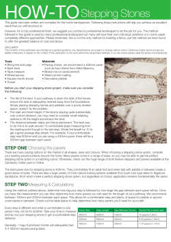 STEP ONE - Centenary Outlet