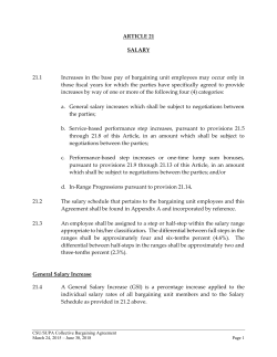 Article 21 - Salary - California State University