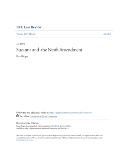 Suzanna and -the Ninth Amendment