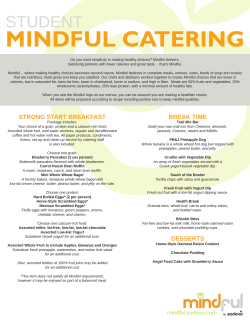 Student Mindful Catering_no price