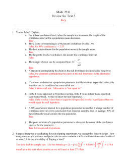 Math 2311 Review for Test 3 Key