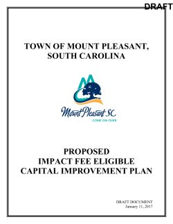 capital improvement - Town of Mount Pleasant