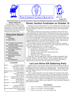 August_14 newsletter - Christ Child Society of South Bend