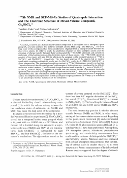 121Sb NMR and SCF-MS-Xa Studies of Quadrupole