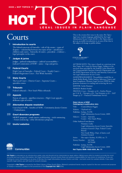 Courts - Corrective Services