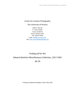 AG 24: Edward Steichen Miscellaneous Collection