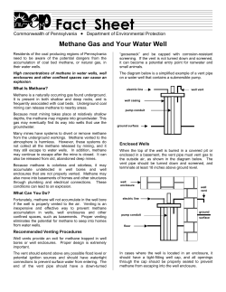 Methane Gas and Your Water Well