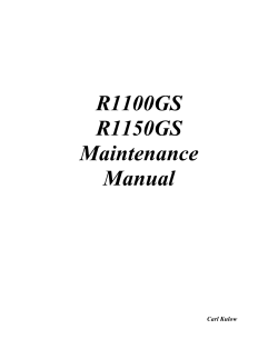R1100GS R1150GS Maintenance Manual
